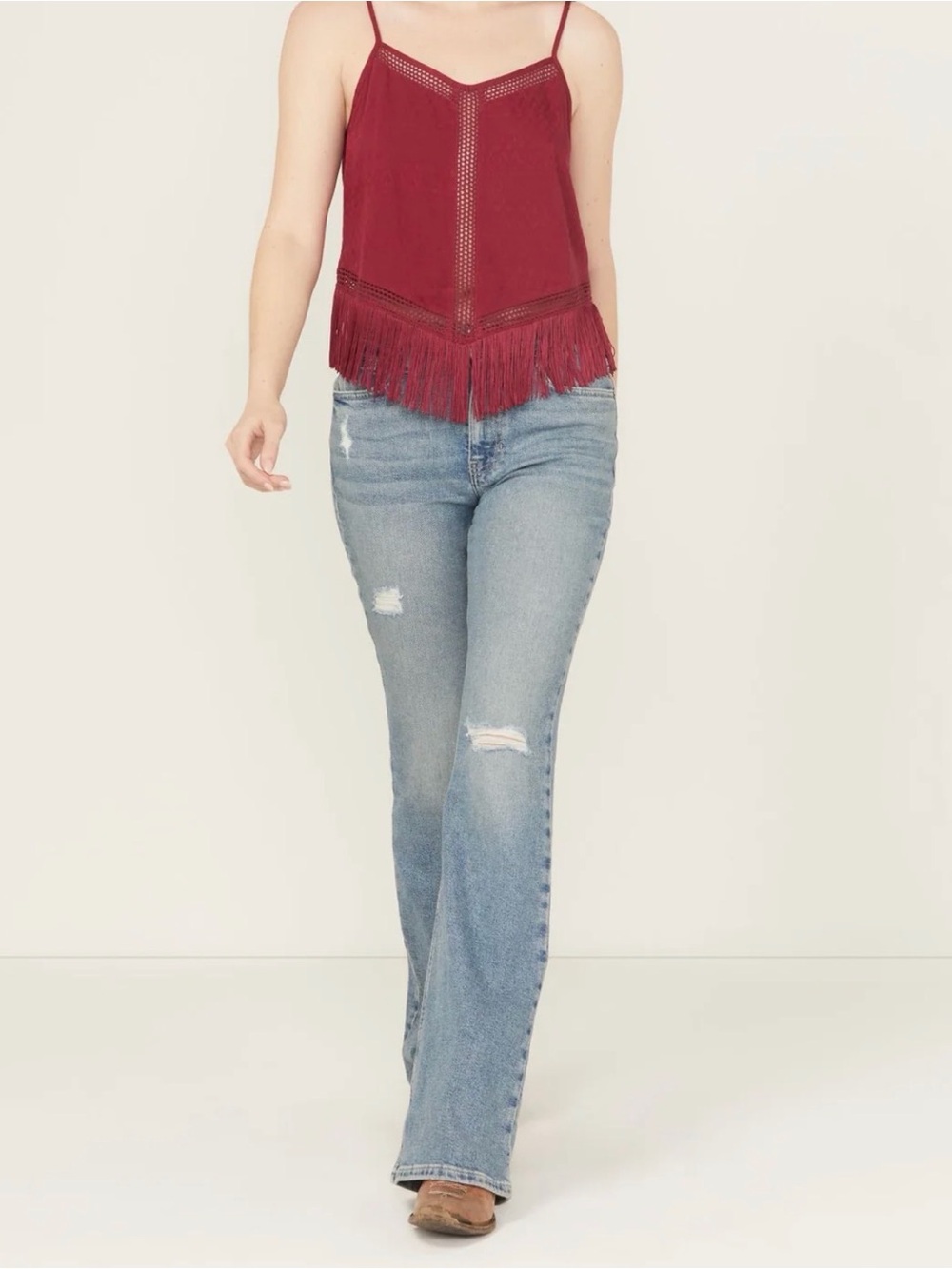 Idyllwind Heirloom Arbor Medium Wash Outlaw High Rise Flare Stretch Jeans Sz 10